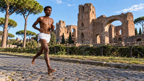 Abebe Bikila : le coureur légendaire du marathon romain
